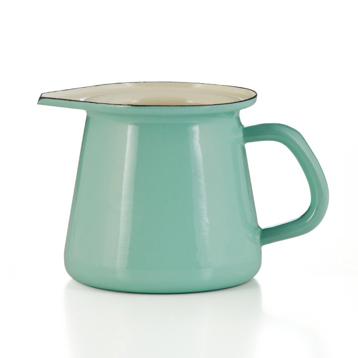 Emaille Kännchen hellgrün 700ml