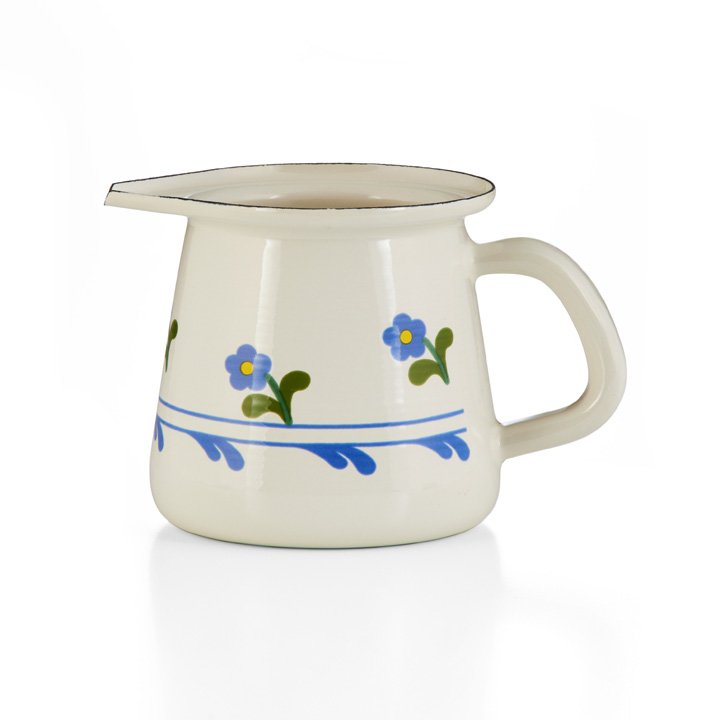 Emaille Kännchen Blümchen
