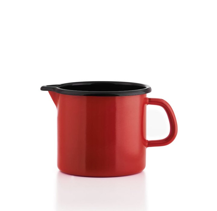 Riess Schnabeltopf rot Emaille 0,5 Liter