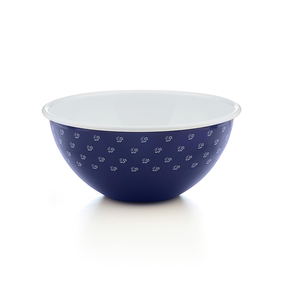 Riess Emaille Obst-und Salatschüssel 22cm Dirndlblau