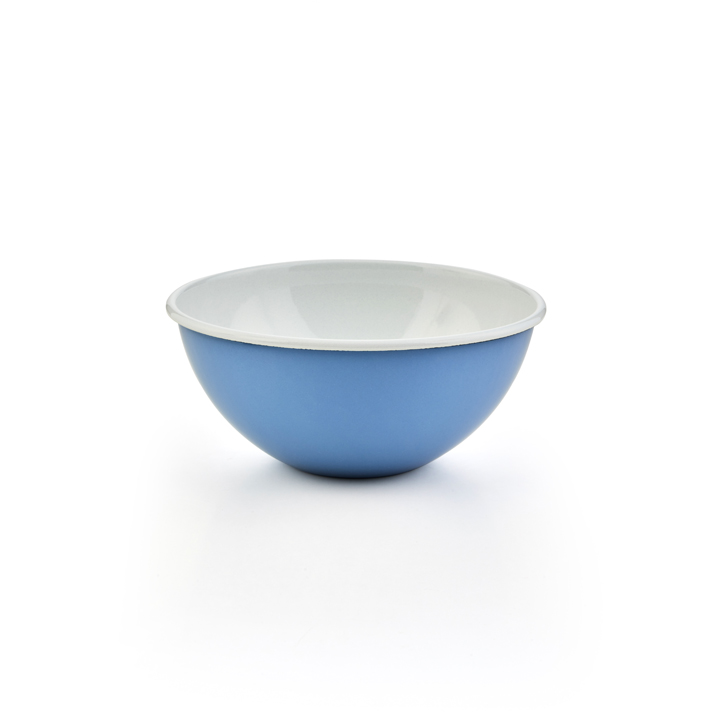 Riess Emaille Obst- und Salatschüssel Nature Blue Medium