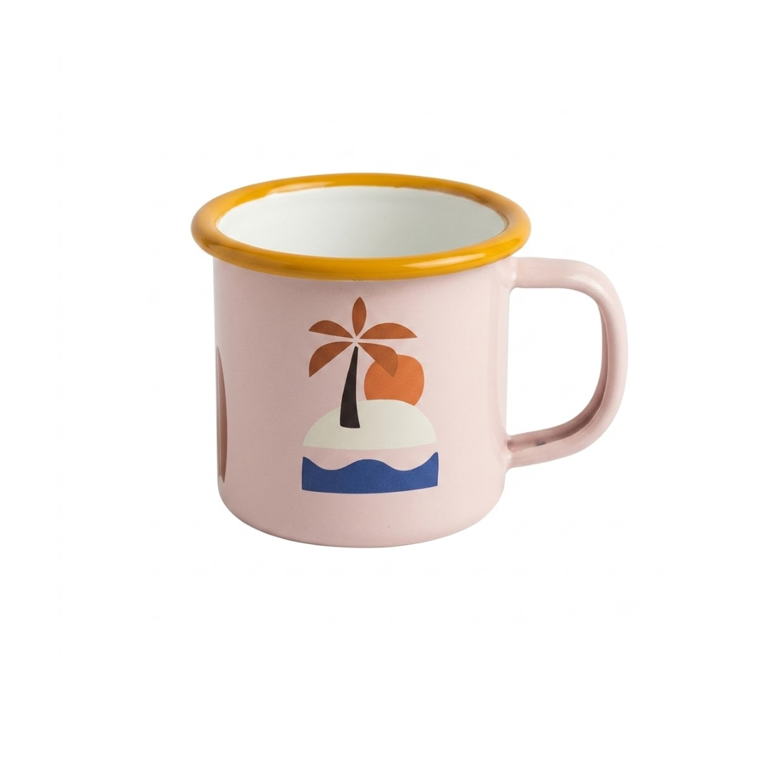 Emaille Kleine Emaille Tasse Go Offroad Camping 250ml