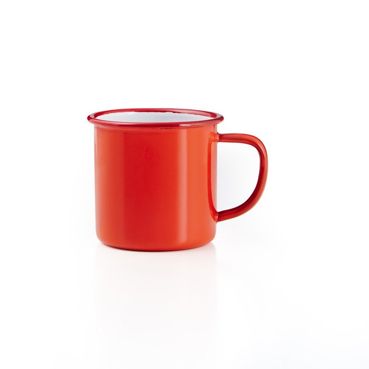 Falcon Emaille Tasse rot