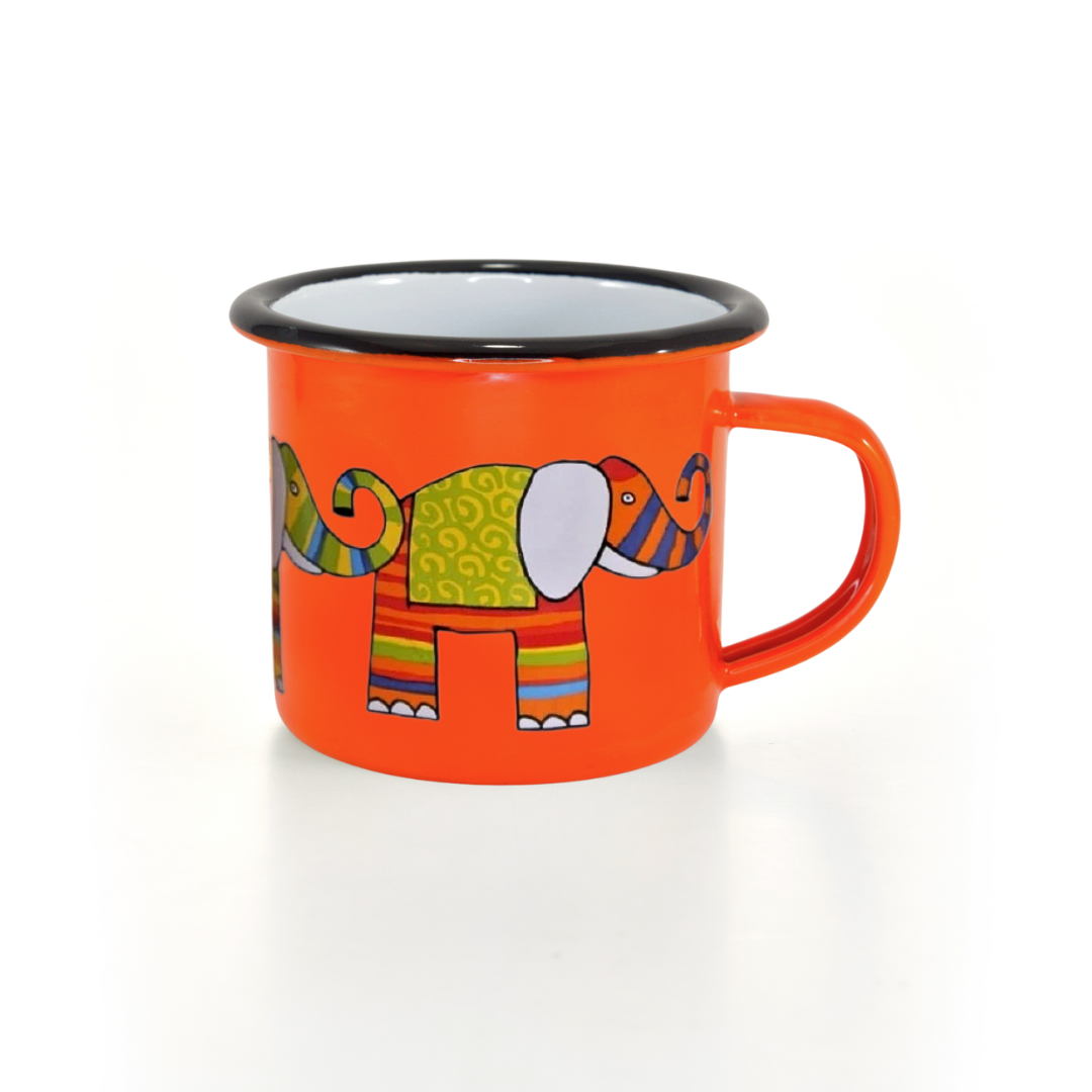 Kindertasse orange 250ml Elefant