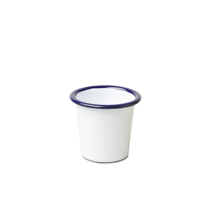 Falcon Emaille Mini Becher Tumbler weiß