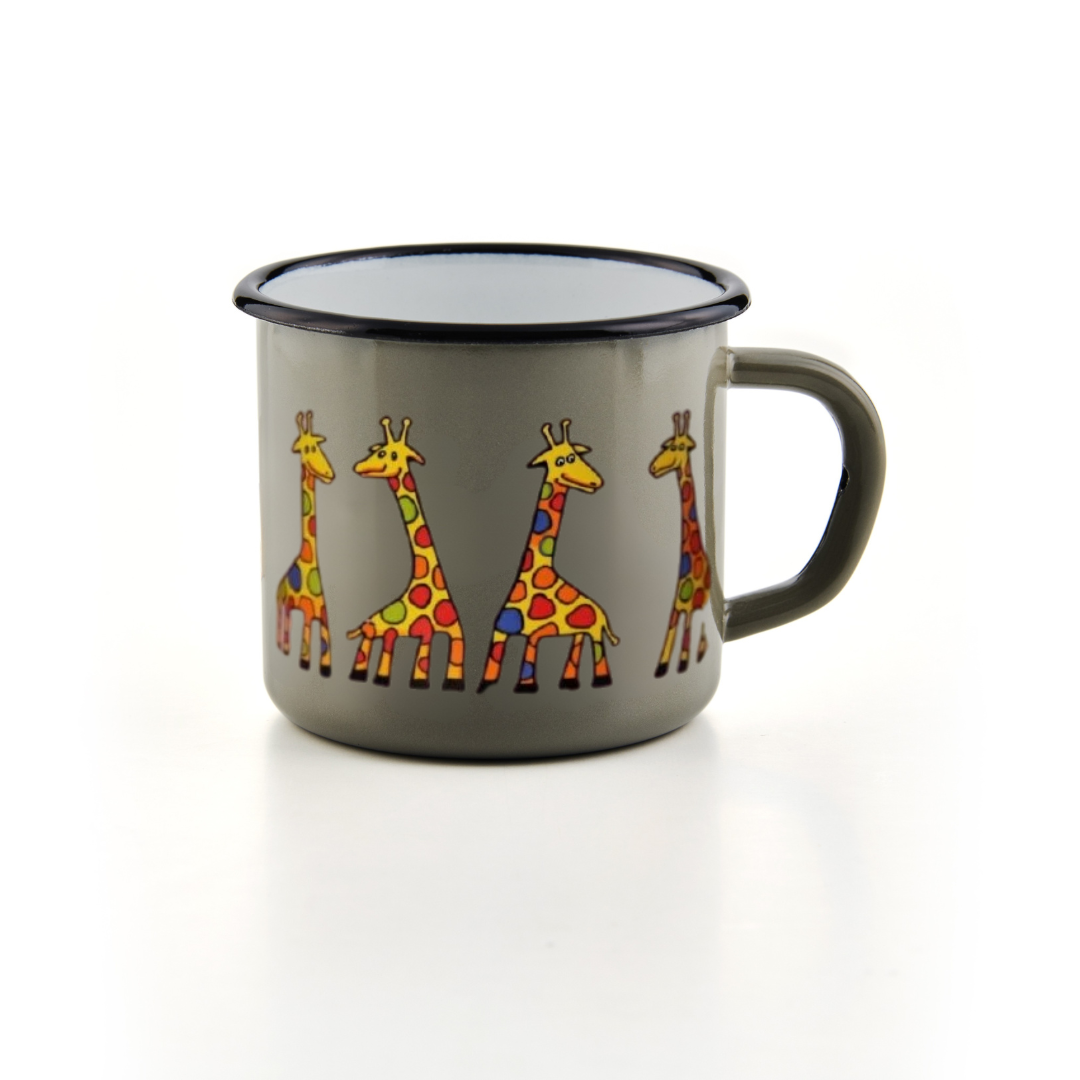 Kindertasse grau 160ml Giraffe