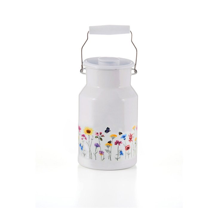 Riess Emaill Milchkanne Flora 1,5 Liter