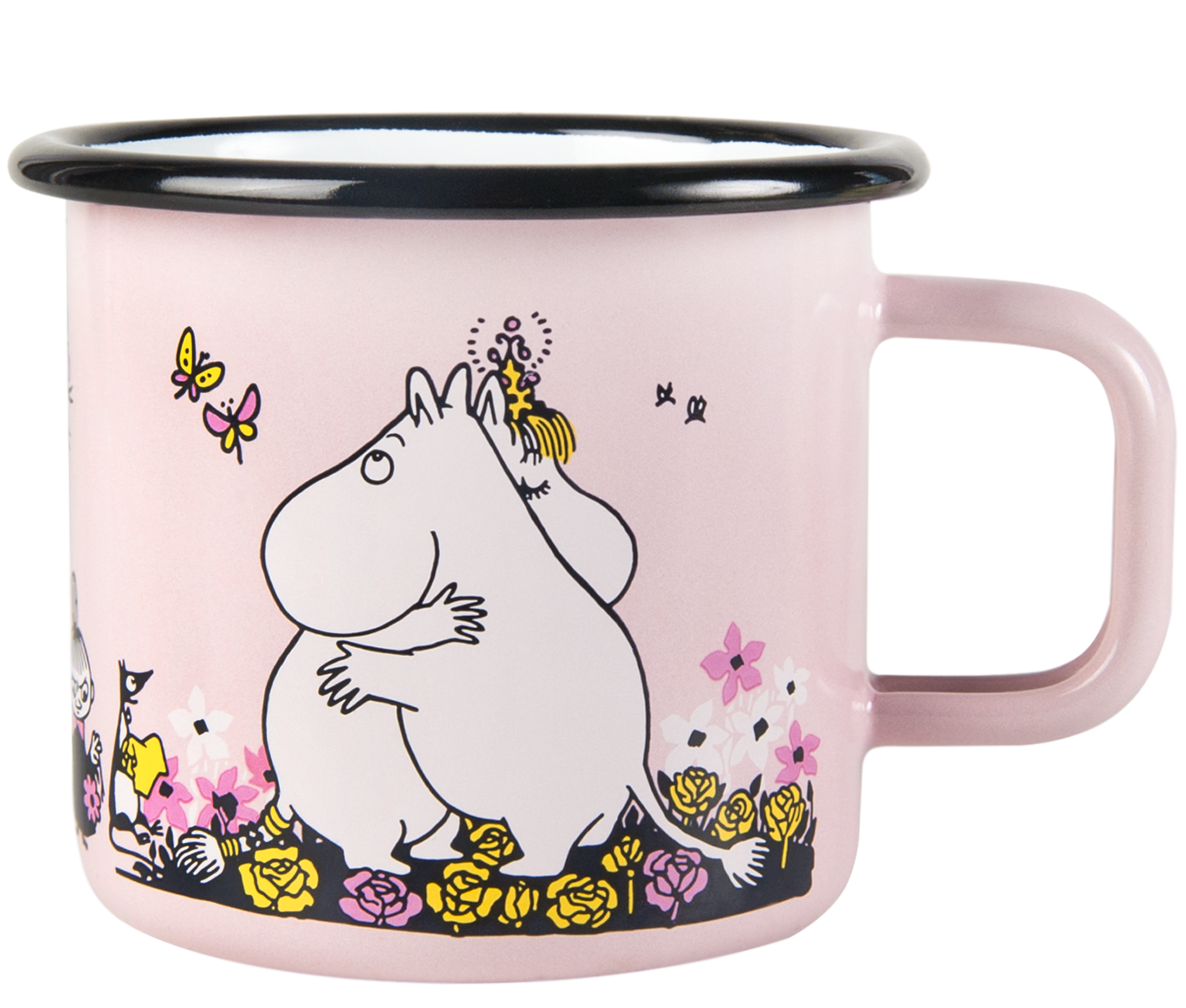 Muurla Kindertasse Moomin Umarmung rosa 350ml