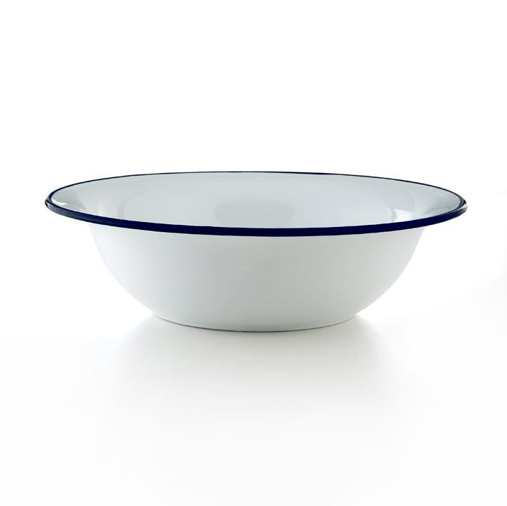 Emaille Schüssel weiß 36cm