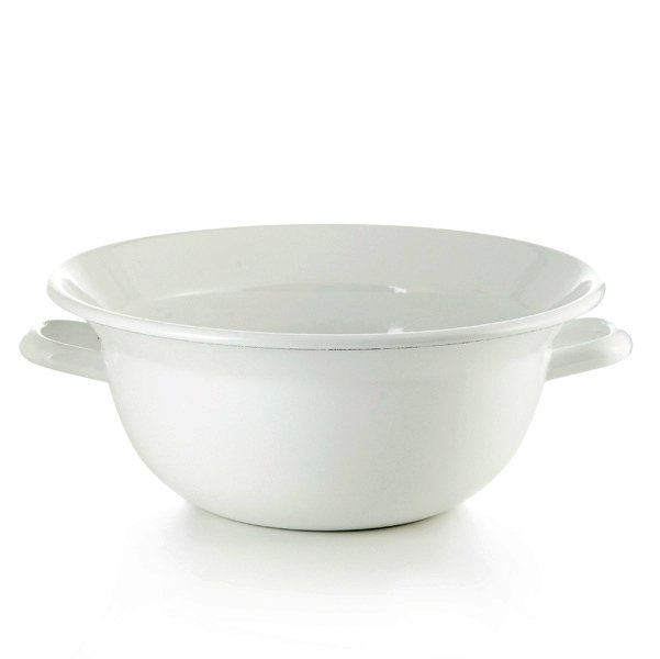 Riess Emaille Weitling weiß 28cm