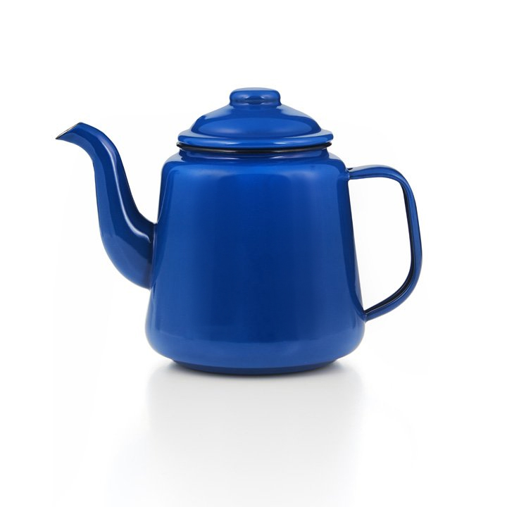 Emaille Teekanne 1,5 Liter blau
