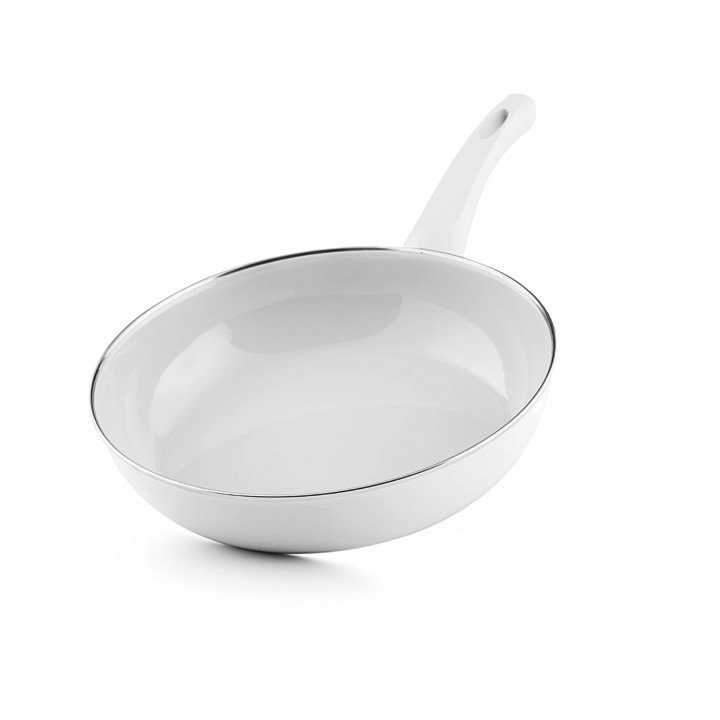 Riess Ceraglas Pfanne white Emaille Ceramicglas