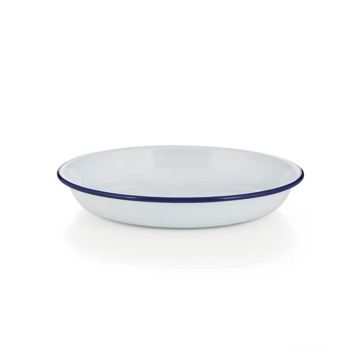 Emaille Reis- und Pasta Teller 22cm