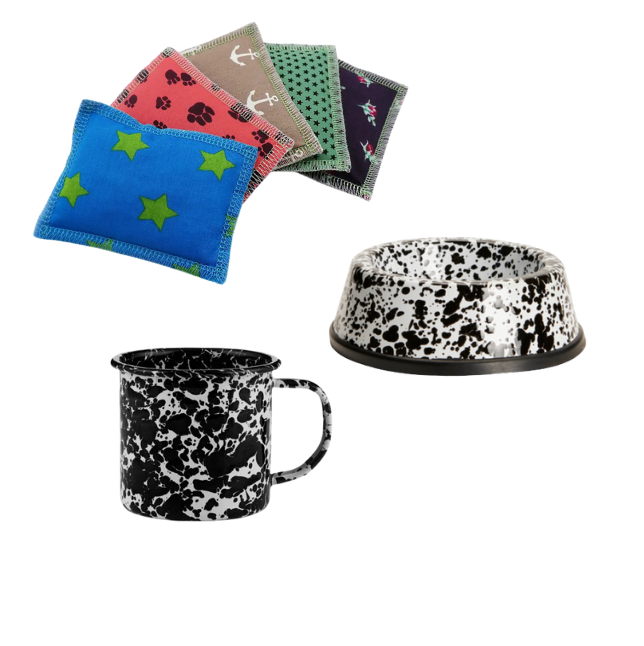 Schnurren & Schlürfen – Napf, Spielzeug & Tasse für dich und deine Katze schwarz/weiß