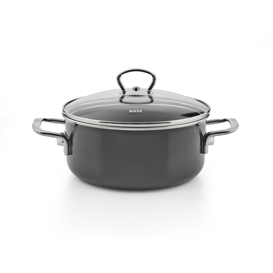 Riess Emaille Kasserolle Nouvelle Pur Dark Grey