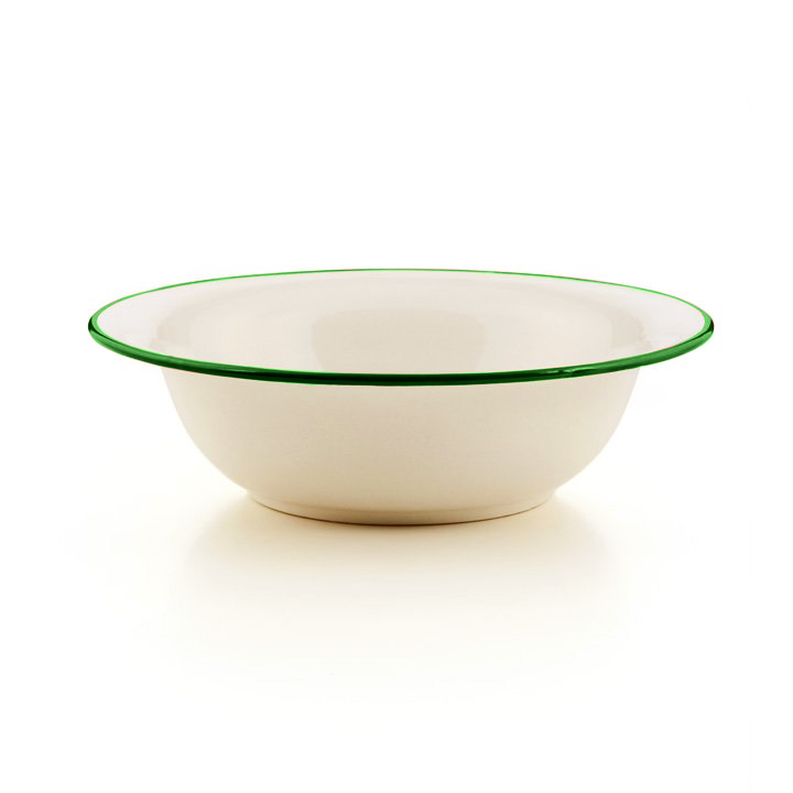 Emaille Schüssel 32cm moosgrün musgo