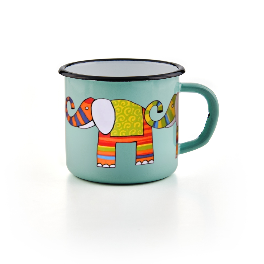Kindertasse türkis 350ml Elefant