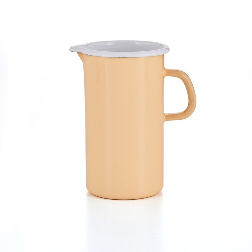 Riess Emaille Krug 1,5 Liter Sunshine Kanne goldgelb