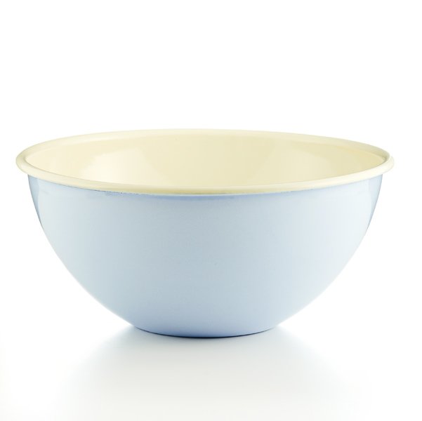 Riess Emaille Obst- und Salatschüssel 30cm Pastell hellblau