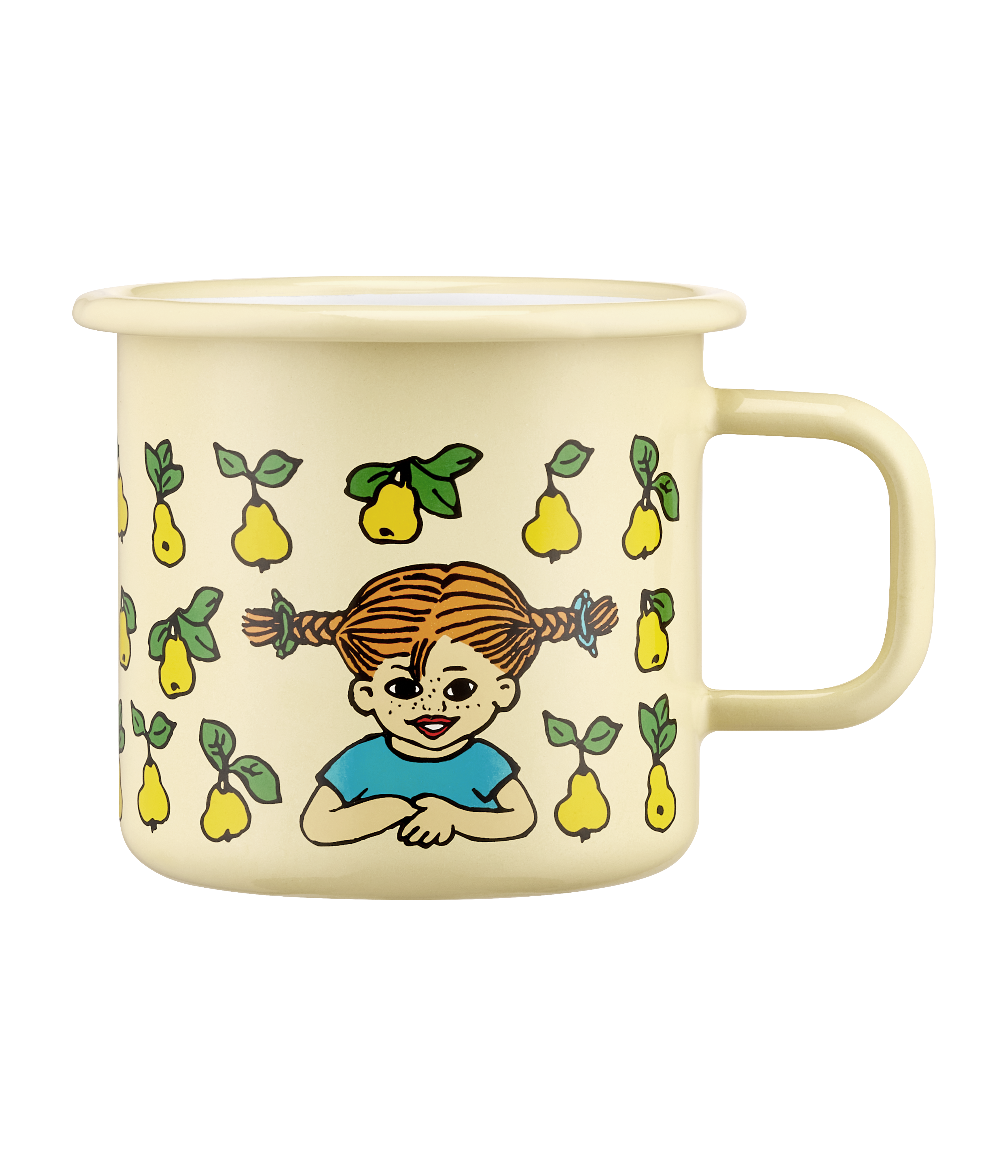 Muurla Kindertasse gelb Pippi Langstrumpf 350ml