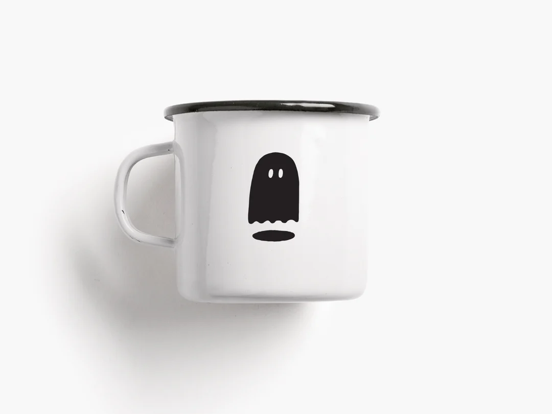 Emaille Tasse Boo 300 ml