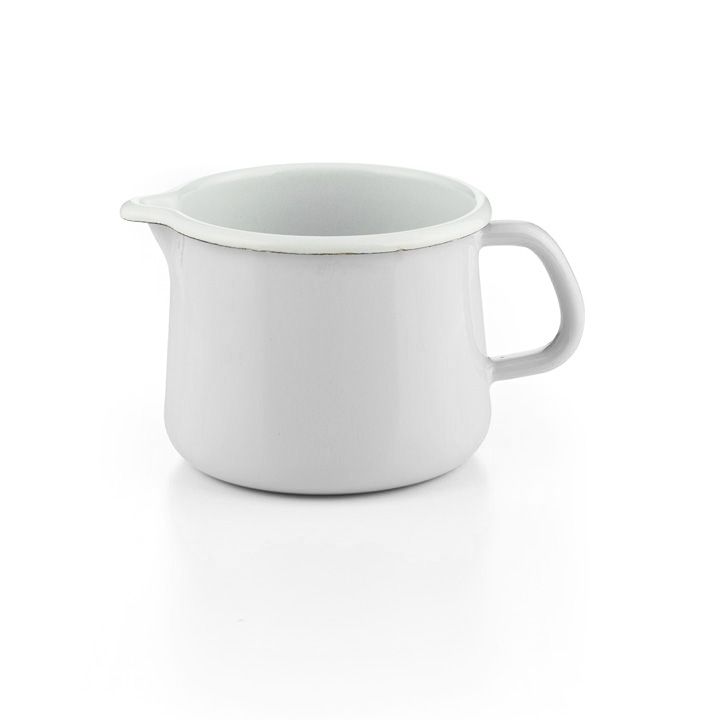 Riess Emaille Schnabeltopf Arcticweiss 1 liter