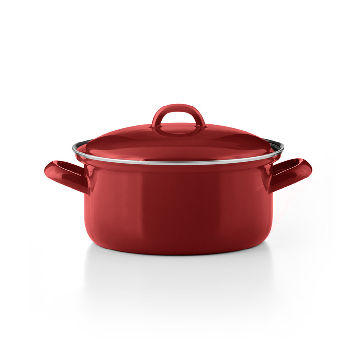 Riess Emaille Kasserolle Color Rot 