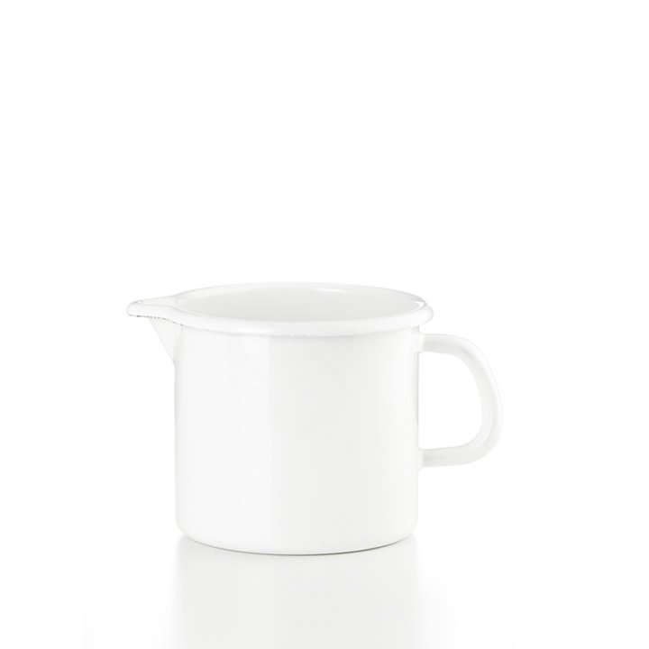 Riess Schnabeltopf weiss Emaille 0,5 Liter