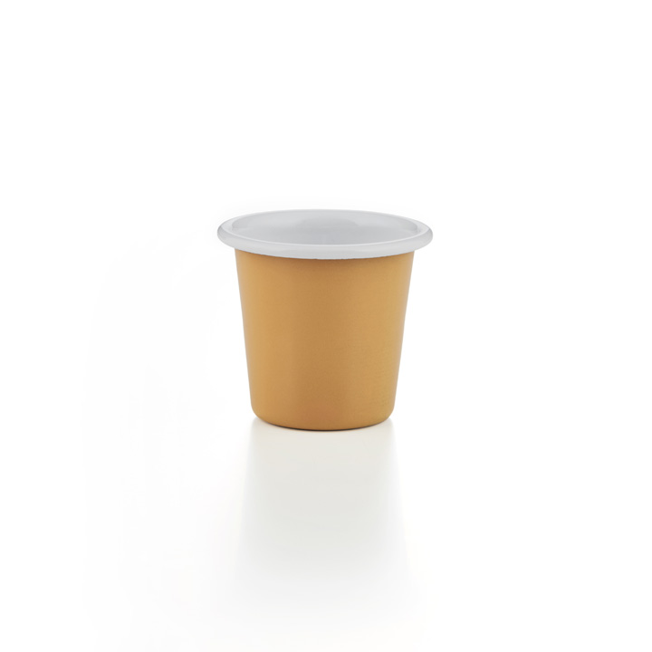 Falcon Emaille Mini Becher Tumbler Mustard Yellow