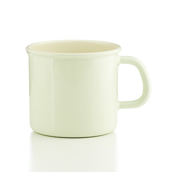 Topf mit Bördel nilgrün 0,75 Liter Tasse pastell