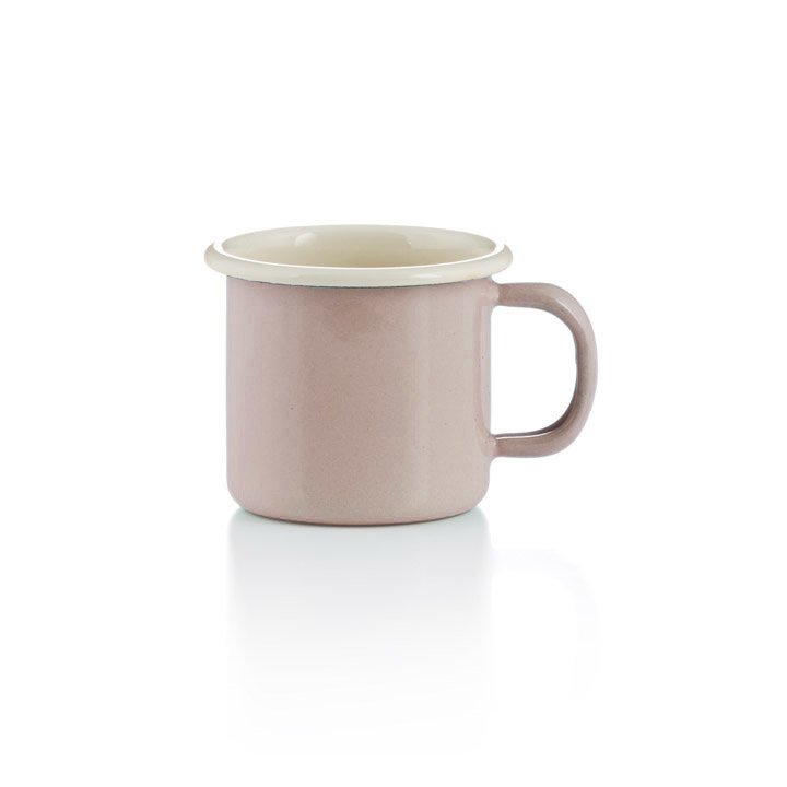 Emaille becher tasse 6cm rosé