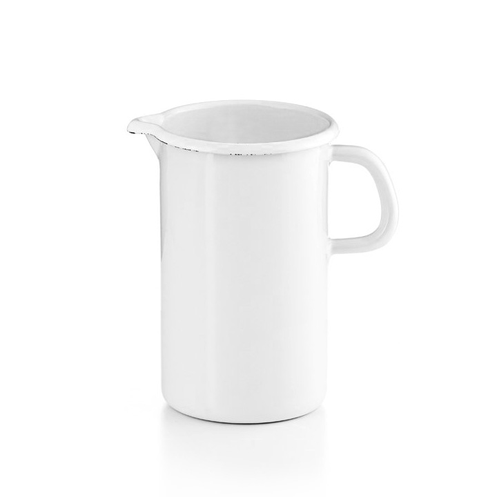 Riess Emaille Krug 2 Liter pastell nilgrün bunt Kanne