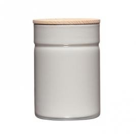Vorratsdose mit Eschenholzdeckel 525ml Light Grey