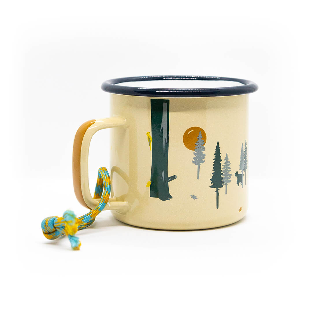 Emaille Tasse Wild & free 350ml 