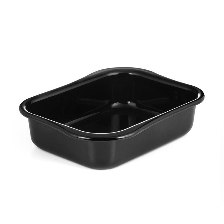 Riess Emaille Wavehandle Eternity Bratpfanne Auflaufform schwarz 
