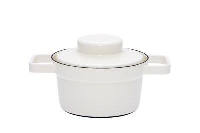 Topf mit Deckel 16cm Pure White Aromapots