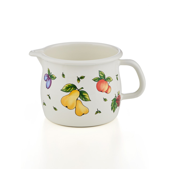 Emaille Riess Schnabeltopf  Fruit Garden 0,75 Liter 