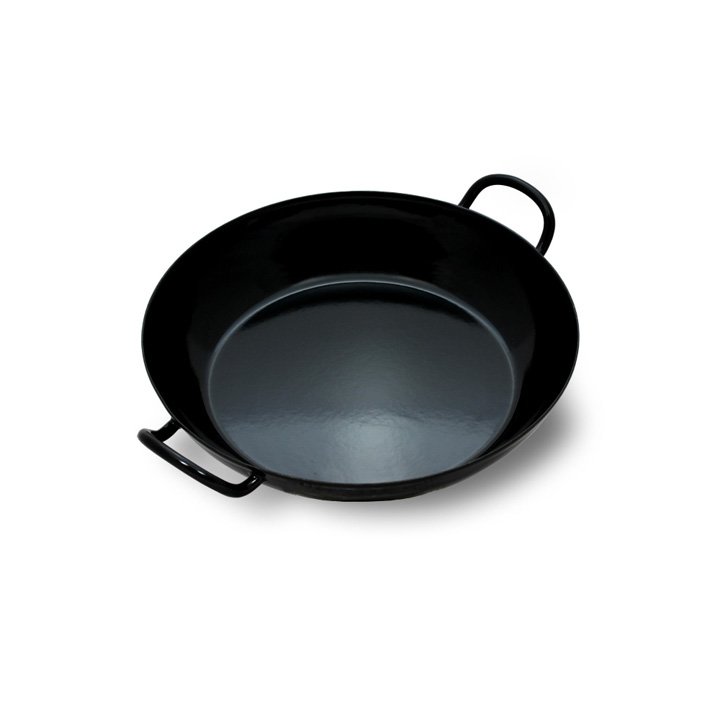 Riess Emaille Schlemmerpfanne schwarz 16cm