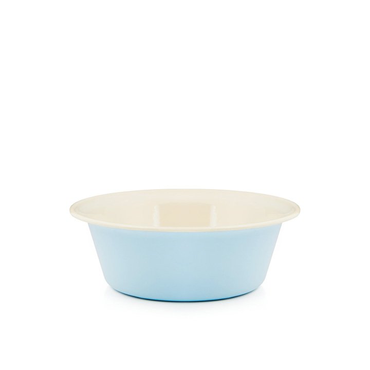 Emaille Schüssel Schale 24cm blau 
