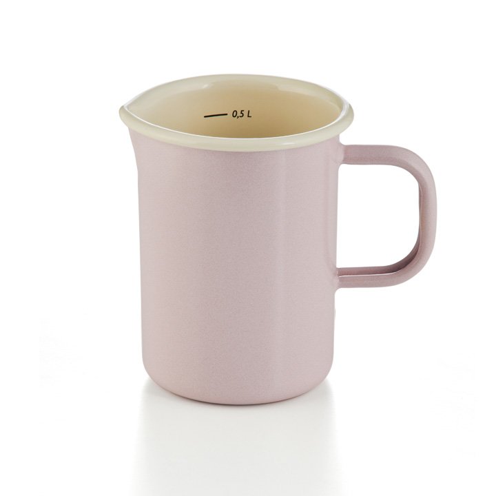 Emaille litermass kuechenmass rosa messbecher