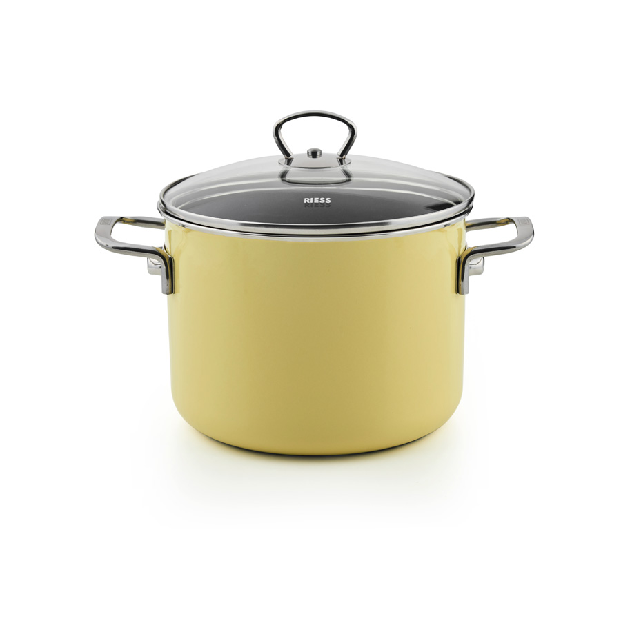 Riess Emaille Fleischtopf Lemon Nouvelle Pur 4 Liter