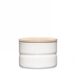Vorratsdose mit Eschenholzdeckel 230ml Pure White