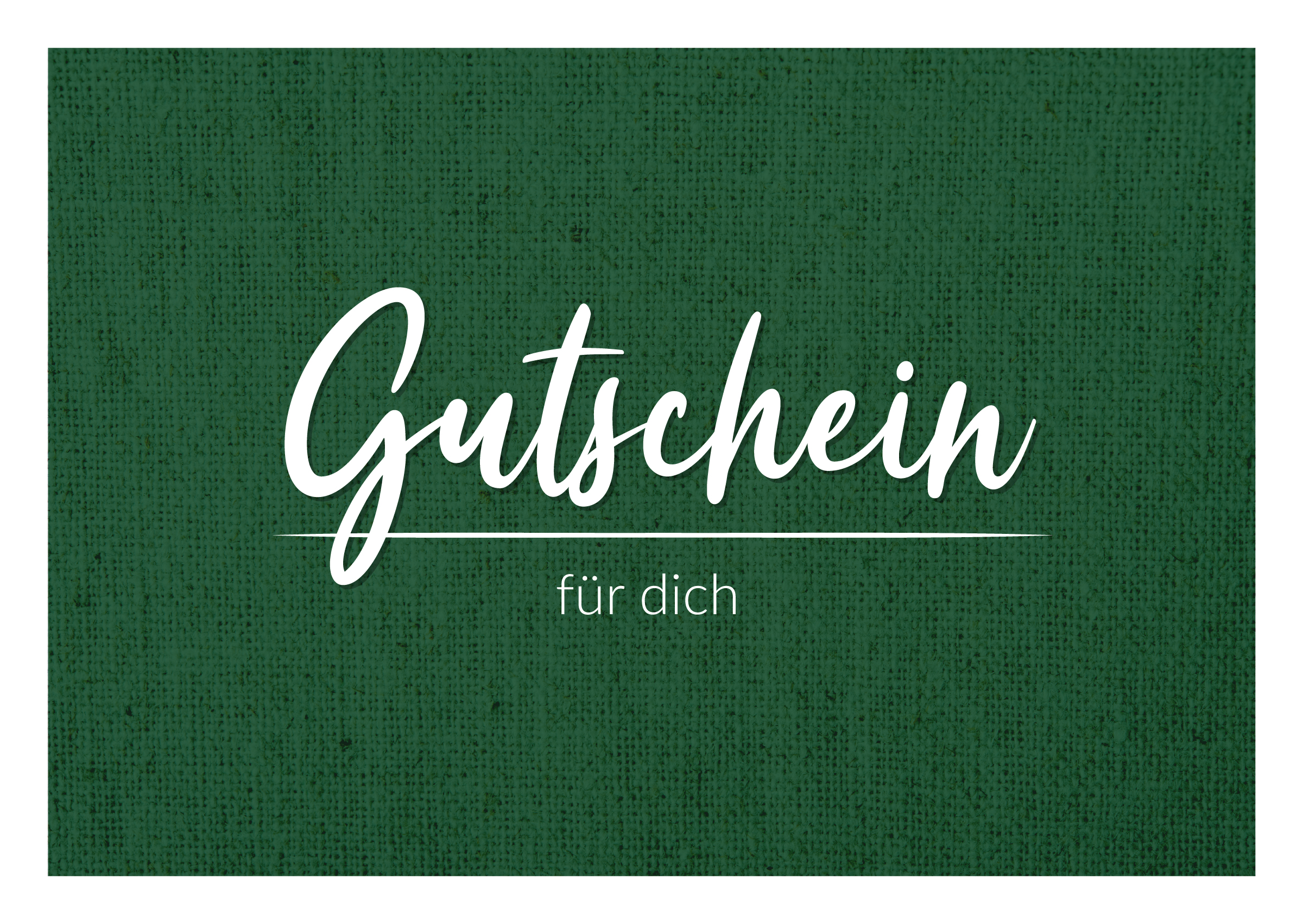 Geschenkgutschein "Grün"