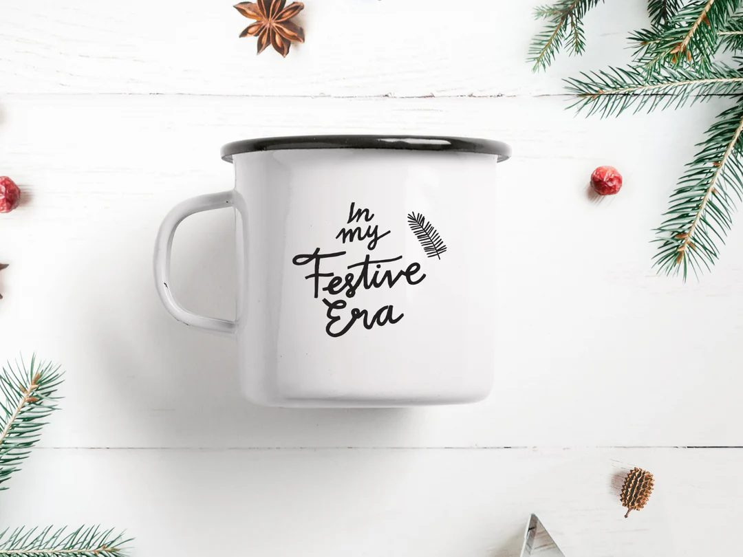 Emaille Tasse Festive Era 300 ml