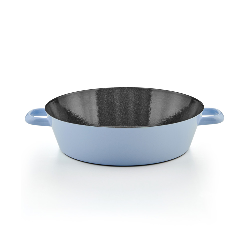 Riess Emaille Backpfanne 28cm Backemaille Blau
