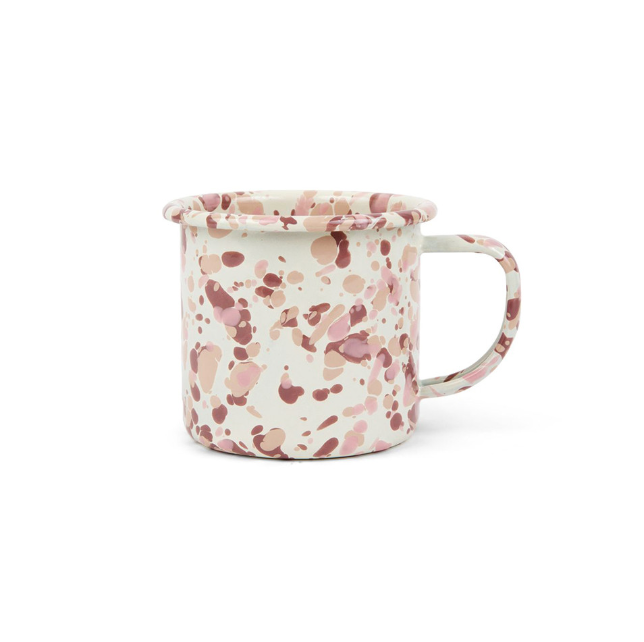 Emaille Tasse 350ml Marmor Desert Rose