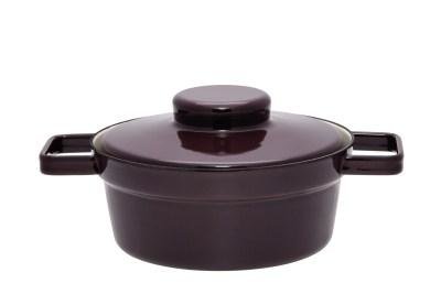 Kasserolle mit Deckel 20cm Dark Aubergine Aromapots