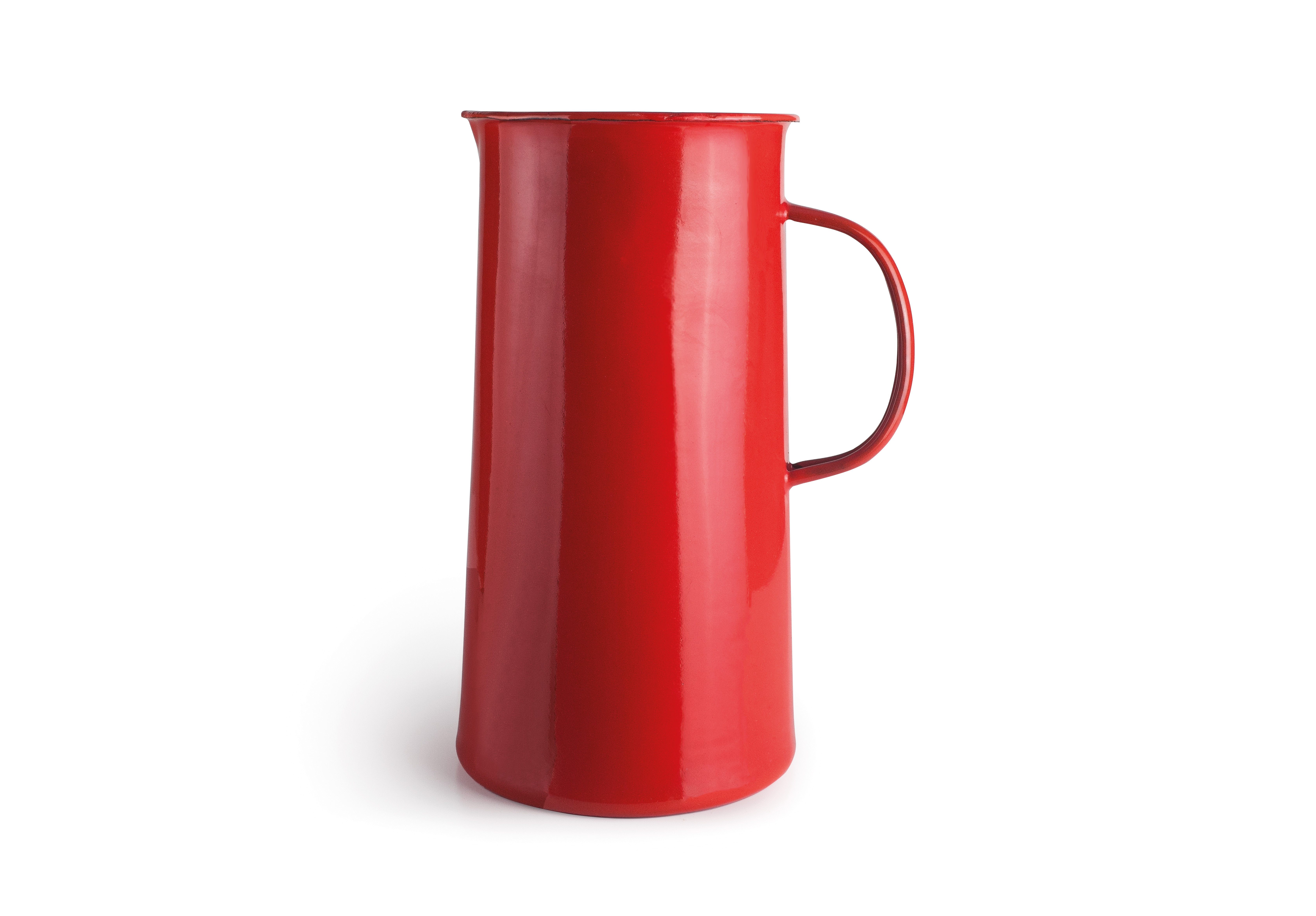 Emaille Wasserkrug Vintage rot 1,8l