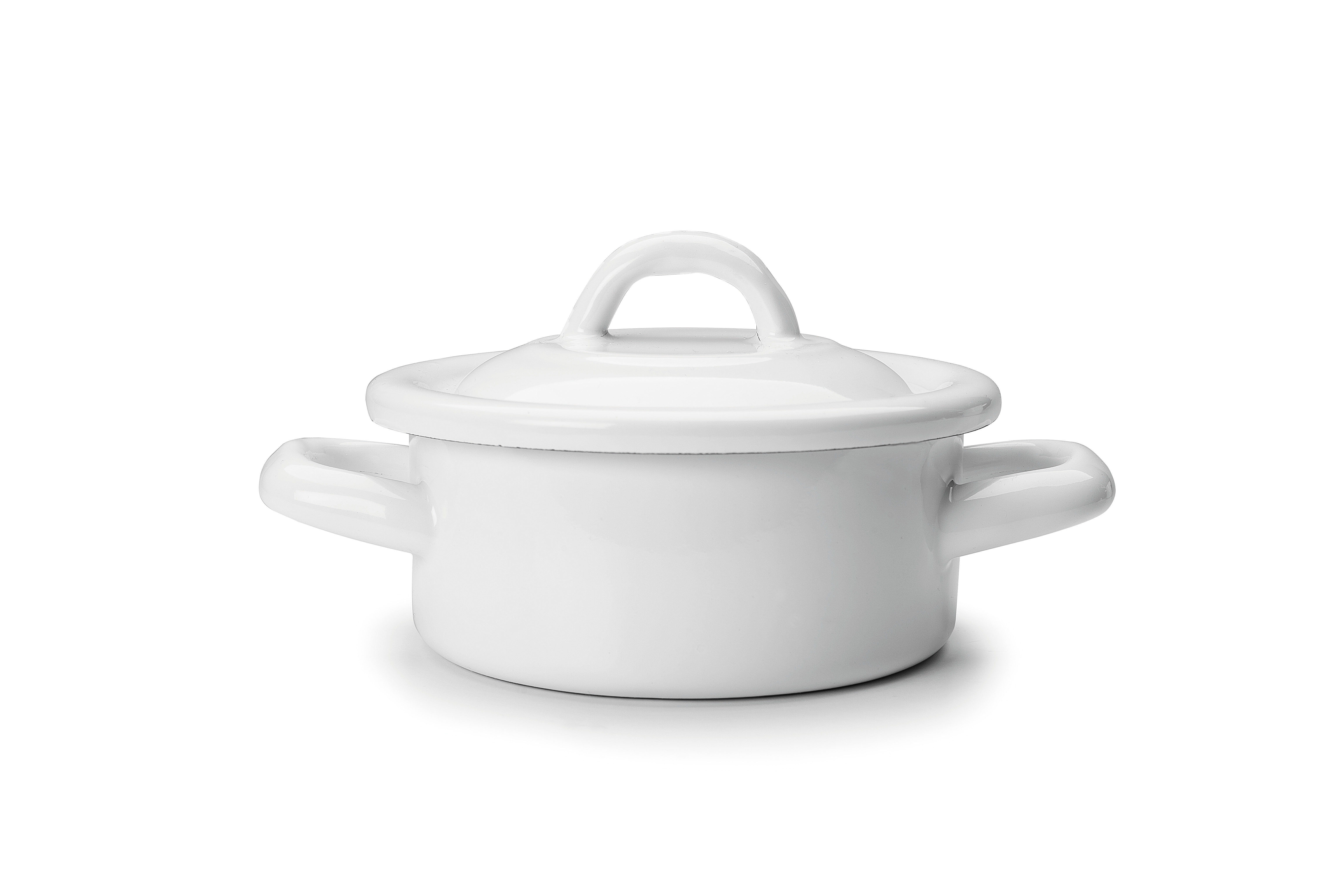 Ibili Menaje S.A. Mini Topf weiß/ blau 12cm I 0,36l