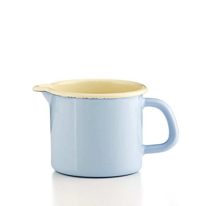Riess Schnabeltopf hellblau 0,5 Liter Emaille
